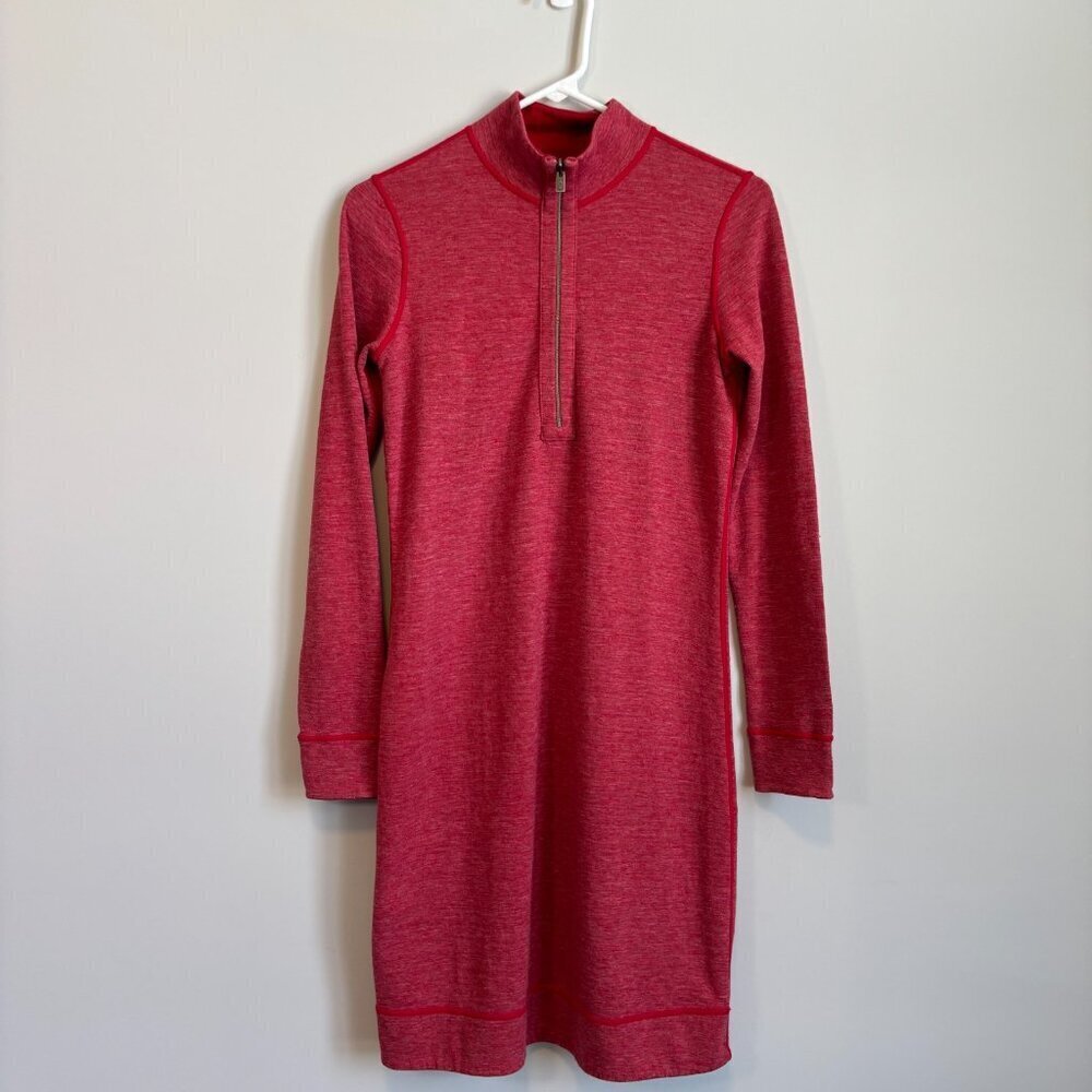 Tommy Bahama Women Medium Athletic Dress Red Long Sleeve Tennis Prep Pickleball